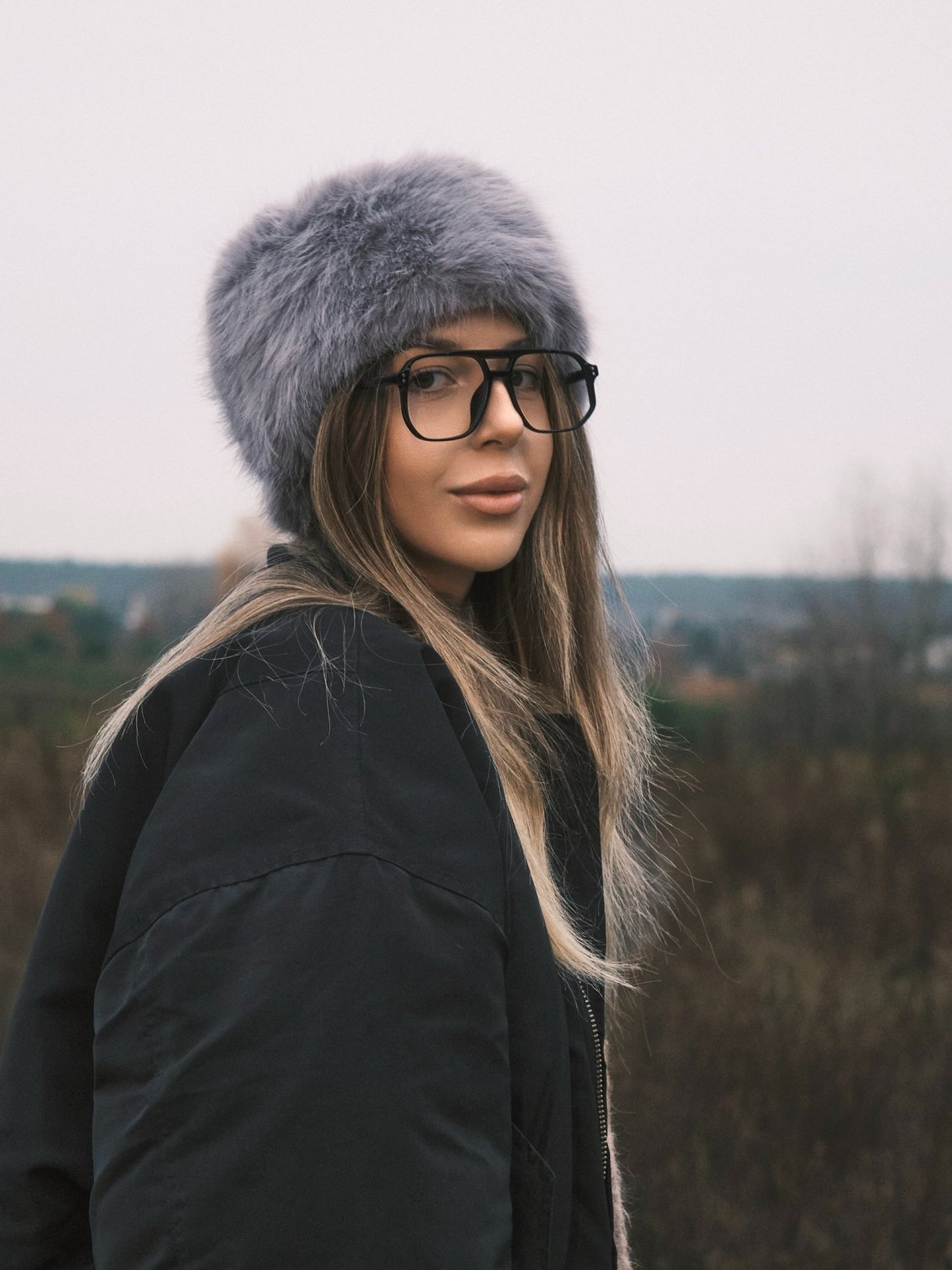 Панама Тепла зимова повʼязка на голову зі штучного хутра 🧣✨ жіноча хутряна повʼязка замість шапки White - Kashket.me Taton.shop