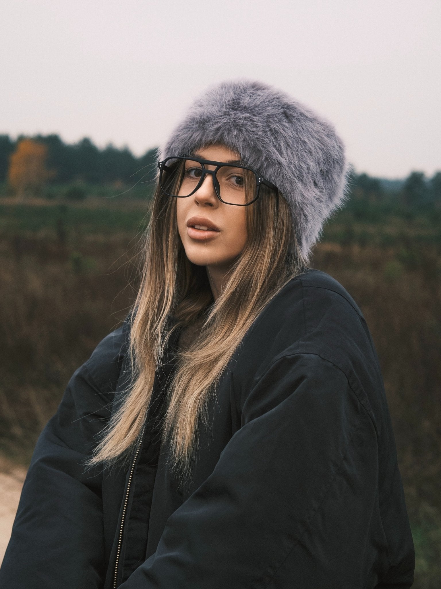 Панама Тепла зимова повʼязка на голову зі штучного хутра 🧣✨ жіноча хутряна повʼязка замість шапки White - Kashket.me Taton.shop