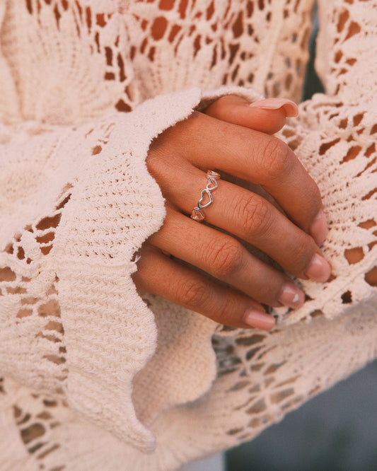 Посріблена каблучка Рядове кохання 🧡🧡🧡🧡 З регулюванням - Kashimir.me Taton.shop