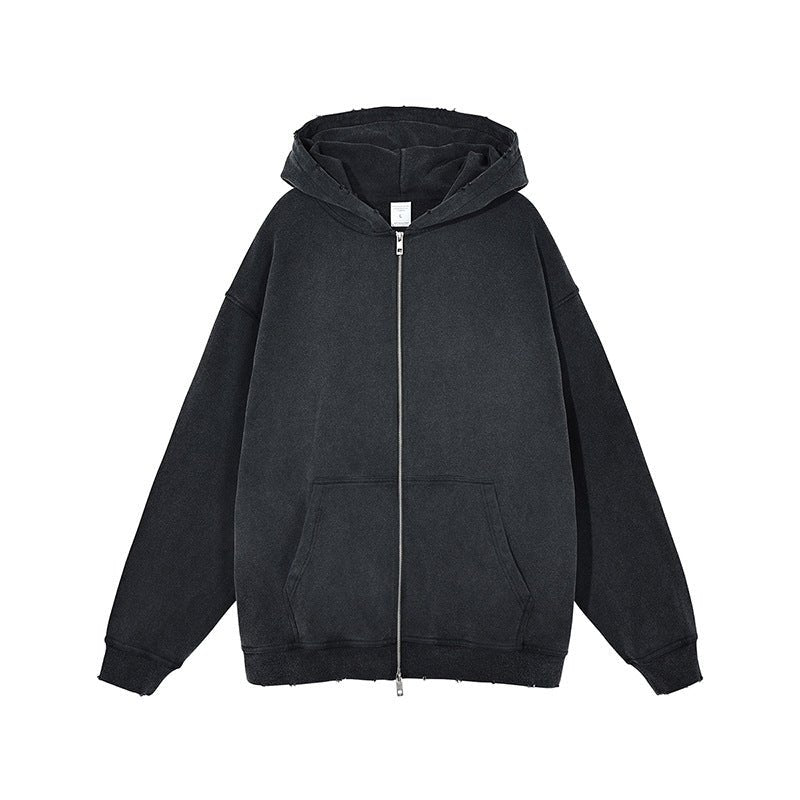 zipper hoodie Потерта оверсайз Зіпка M - Tsupkyi (Цупкий) Taton.shop