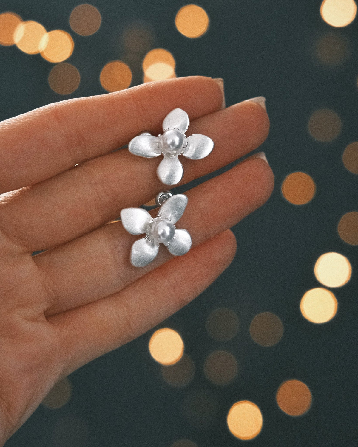 Сережки Преміальні сережки — квіти Лілії для особливих образів Silver