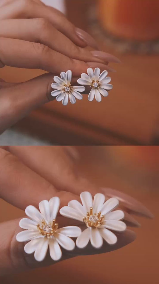Earrings Wild chamomile