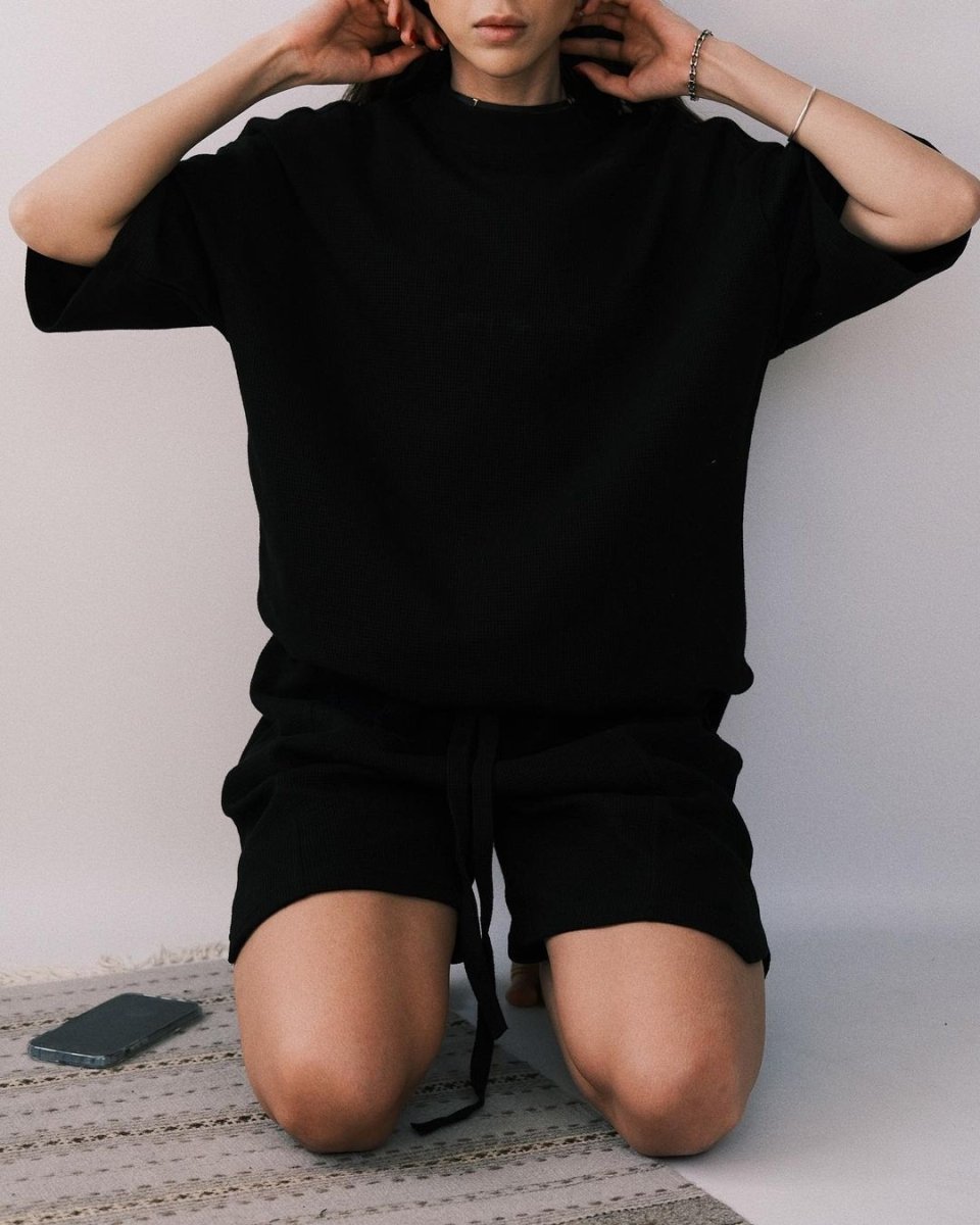 T-shirt Рушникова футболка M Чорна - Tsupkyi (Цупкий) Taton.shop