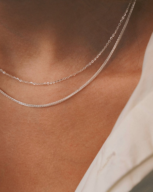 S925 Подвійний срібний ланцюжок 🧡 - Kashimir.me Taton.shop