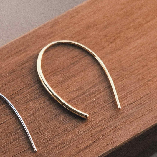 Сережки S925 Срібні Сережки - Позолочена Дуга - Kashimir.me Taton.shop