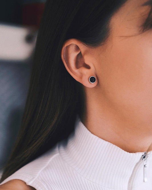 Сережки S925 Срібні Сережки - Темна матерія - Kashimir.me Taton.shop