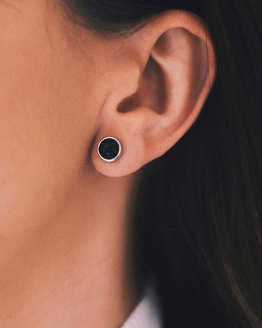 Сережки S925 Срібні Сережки - Темна матерія - Kashimir.me Taton.shop