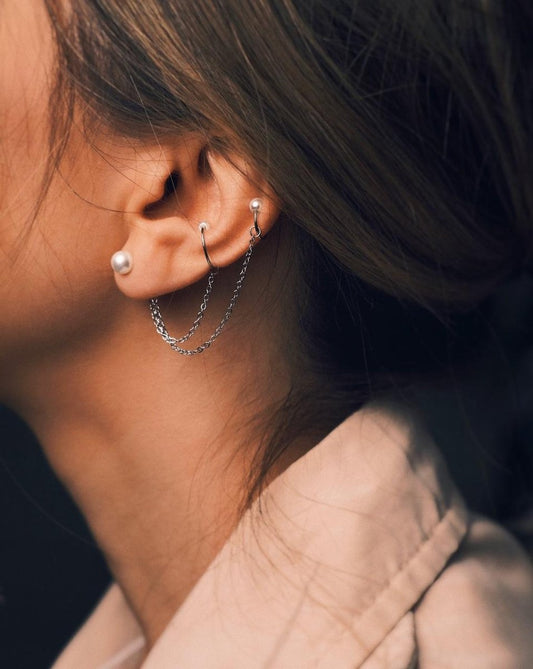 Сережки Сережки гвіздочки каф - Дикі перли - Kashimir.me Taton.shop