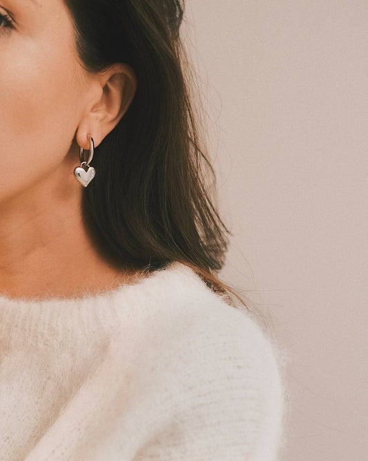 Сережки Сережки Масивне Серце - Kashimir.me Taton.shop
