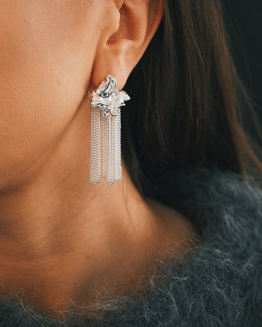 Сережки ✨ Преміальні сережки Магматична злива - Kashimir.me Taton.shop