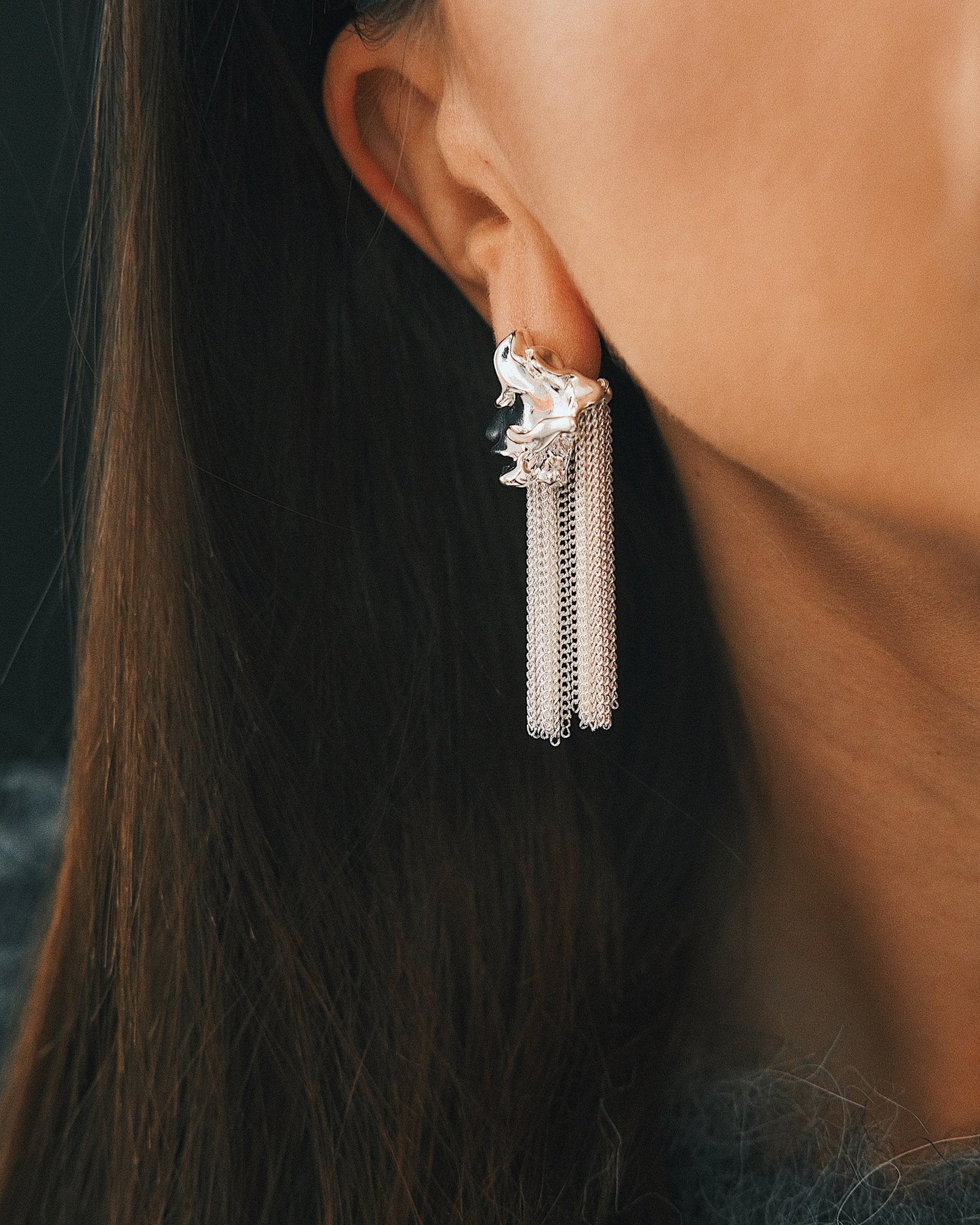 Сережки ✨ Преміальні сережки Магматична злива - Kashimir.me Taton.shop