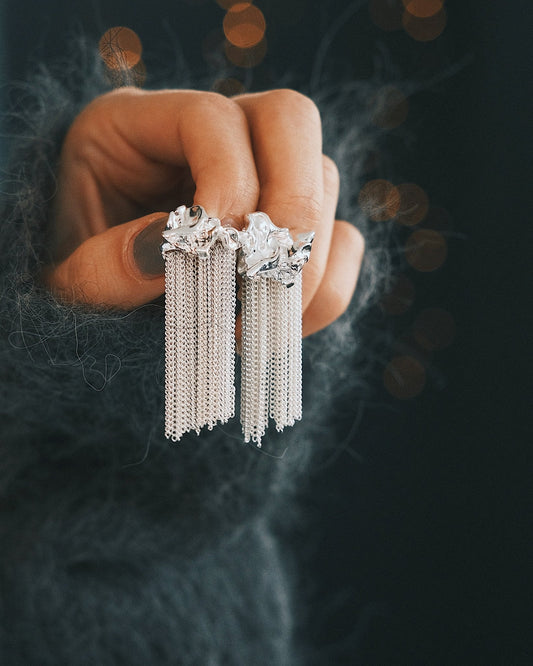 Сережки ✨ Преміальні сережки Магматична злива - Kashimir.me Taton.shop