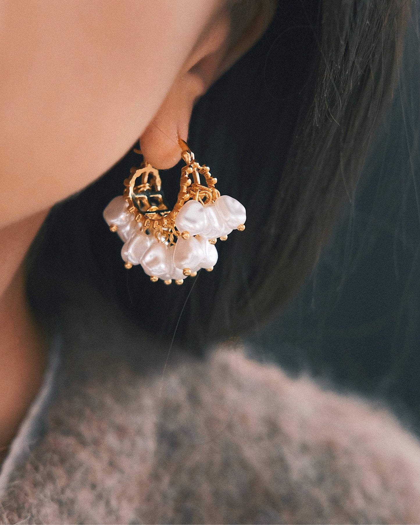 Сережки Преміум Сережки Барокові мрії Gold - Kashimir.me Taton.shop