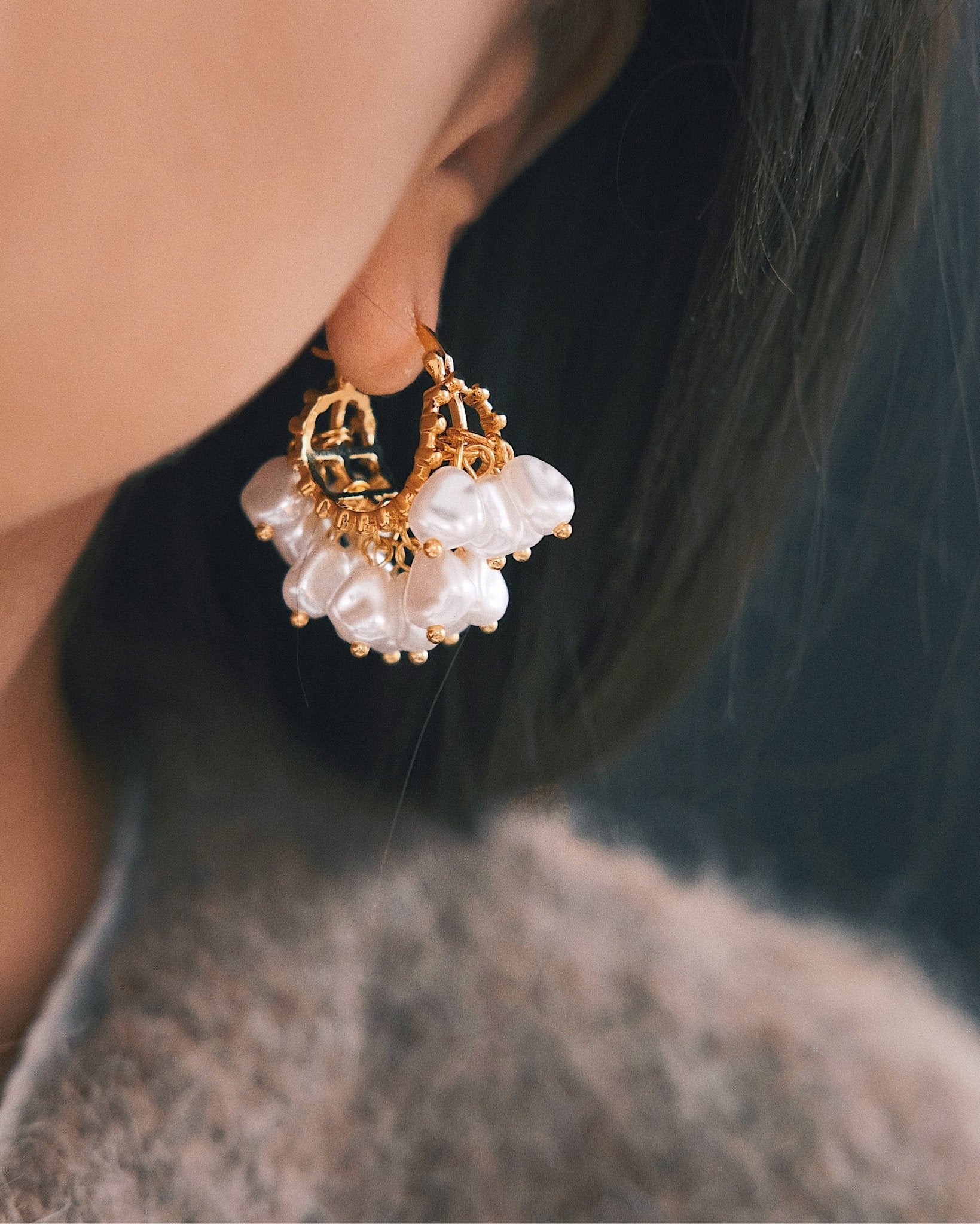 Сережки Преміум Сережки Барокові мрії Gold - Kashimir.me Taton.shop