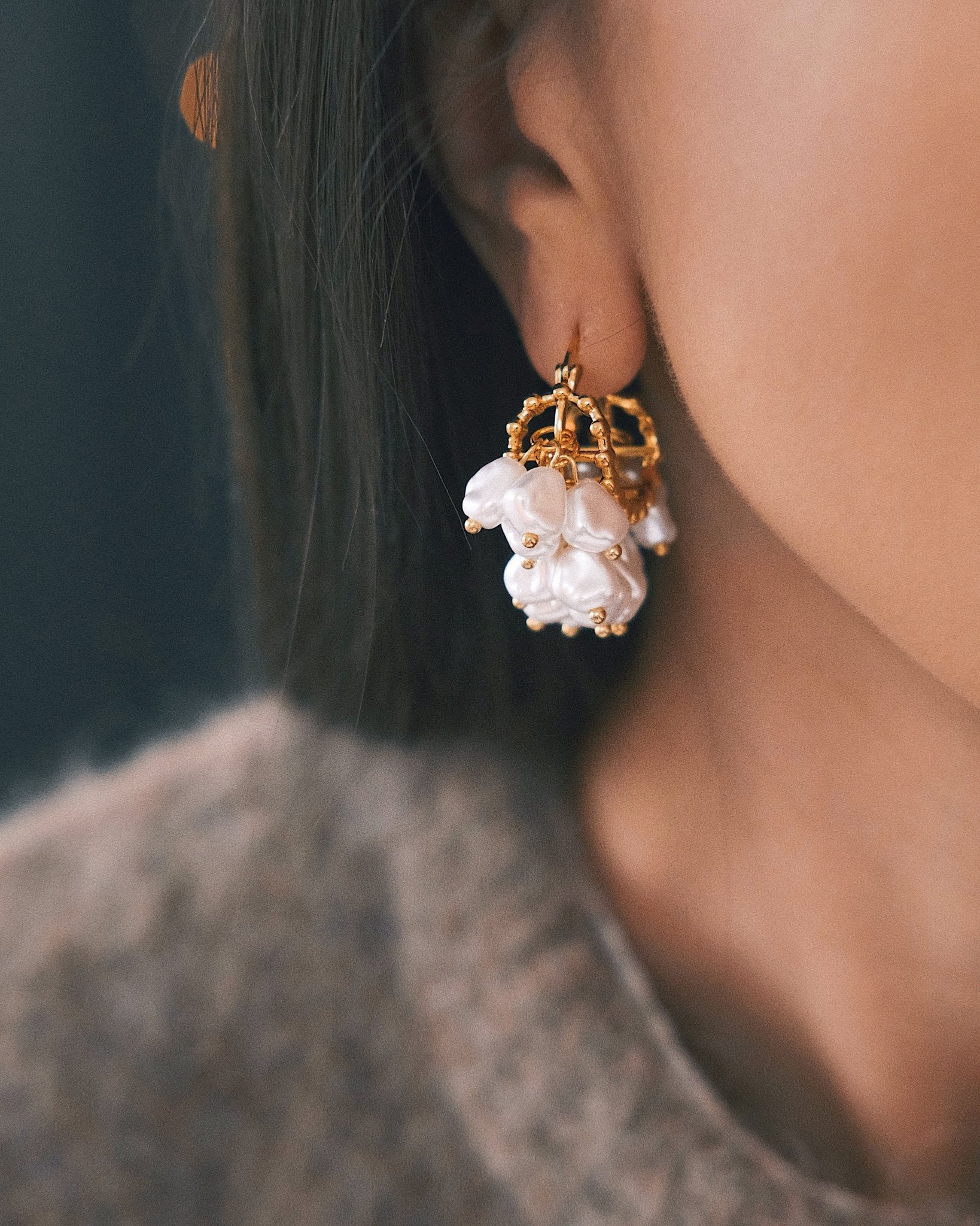 Сережки Преміум Сережки Барокові мрії Silver - Kashimir.me Taton.shop