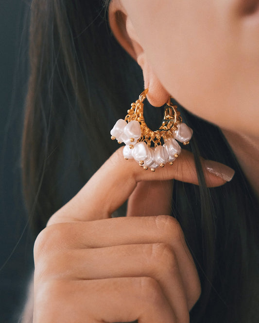 Сережки Преміум Сережки Барокові мрії Silver - Kashimir.me Taton.shop