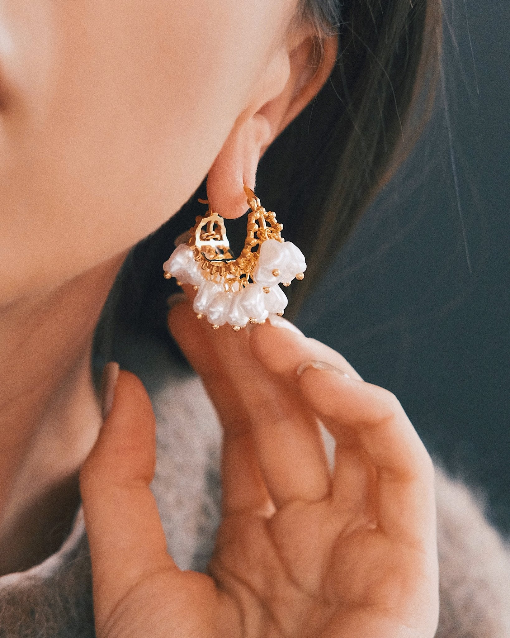 Сережки Преміум Сережки Барокові мрії Silver - Kashimir.me Taton.shop