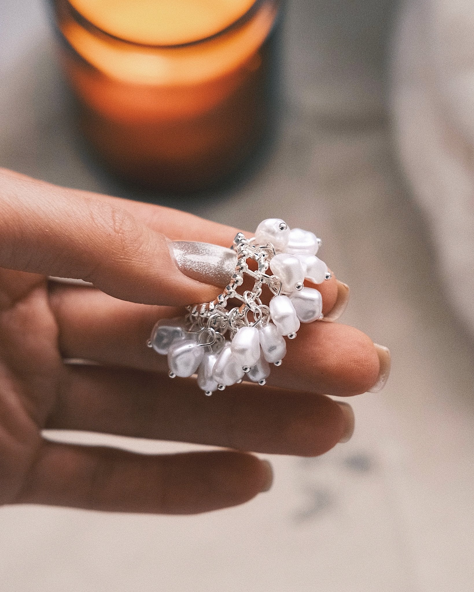 Сережки Преміум Сережки Барокові мрії Silver - Kashimir.me Taton.shop