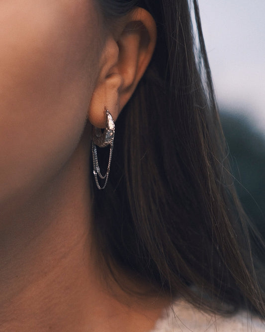 Сережки S925 Одна Луската Срібна Сережка з Англійською Застібкою - Kashimir.me Taton.shop