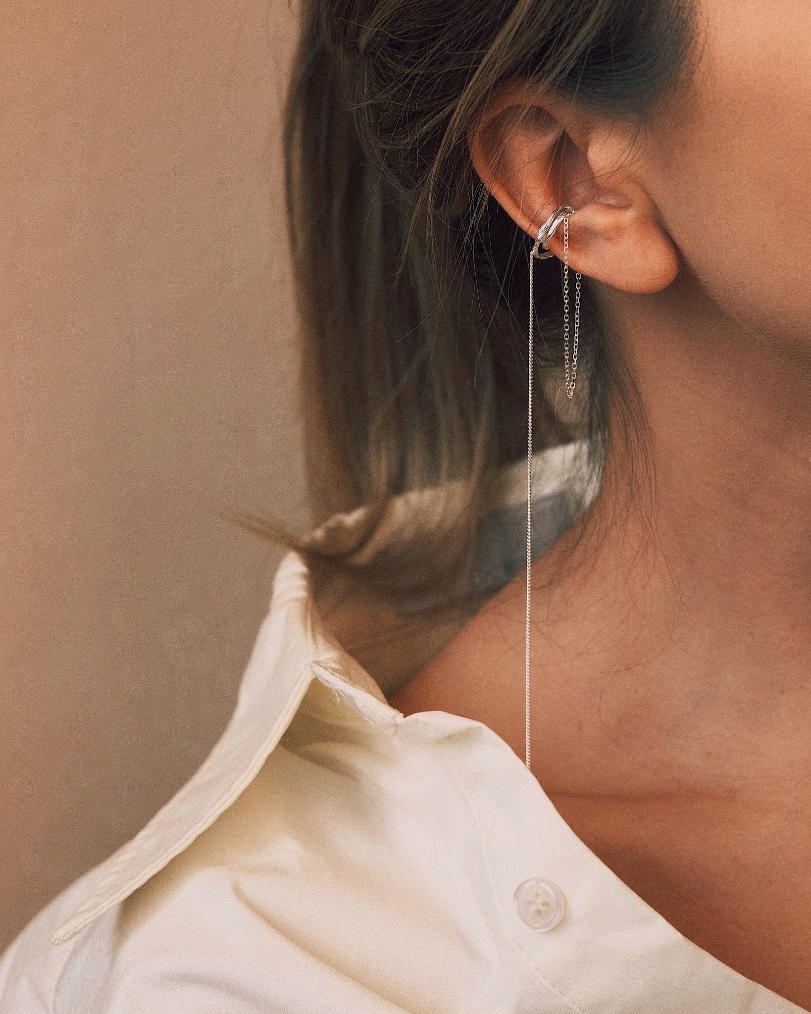 Сережки S925 Срібні Сережки Каф - Болоньєзе - Kashimir.me Taton.shop