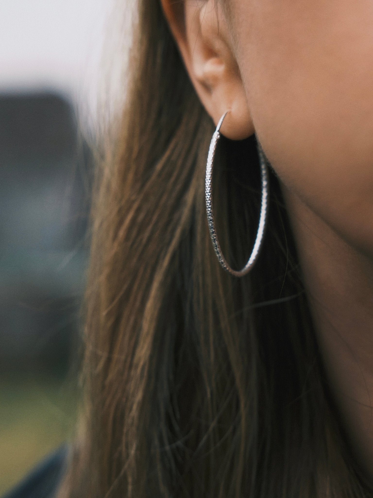 Сережки S925 Срібні сережки Овальні Конго з кристалічною фактурою - Kashimir.me Taton.shop