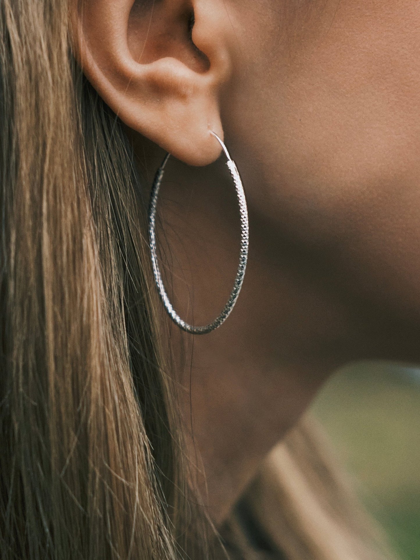 Сережки S925 Срібні сережки Овальні Конго з кристалічною фактурою - Kashimir.me Taton.shop