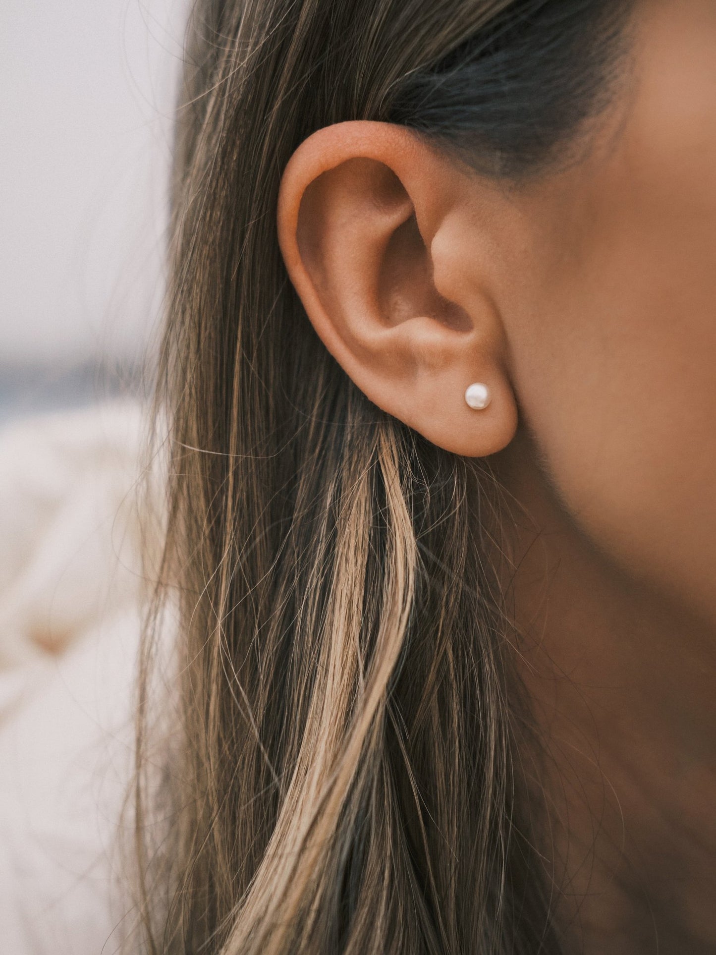 Сережки S925 Срібні Сережки - Перлинки малі 4,5 - Kashimir.me Taton.shop