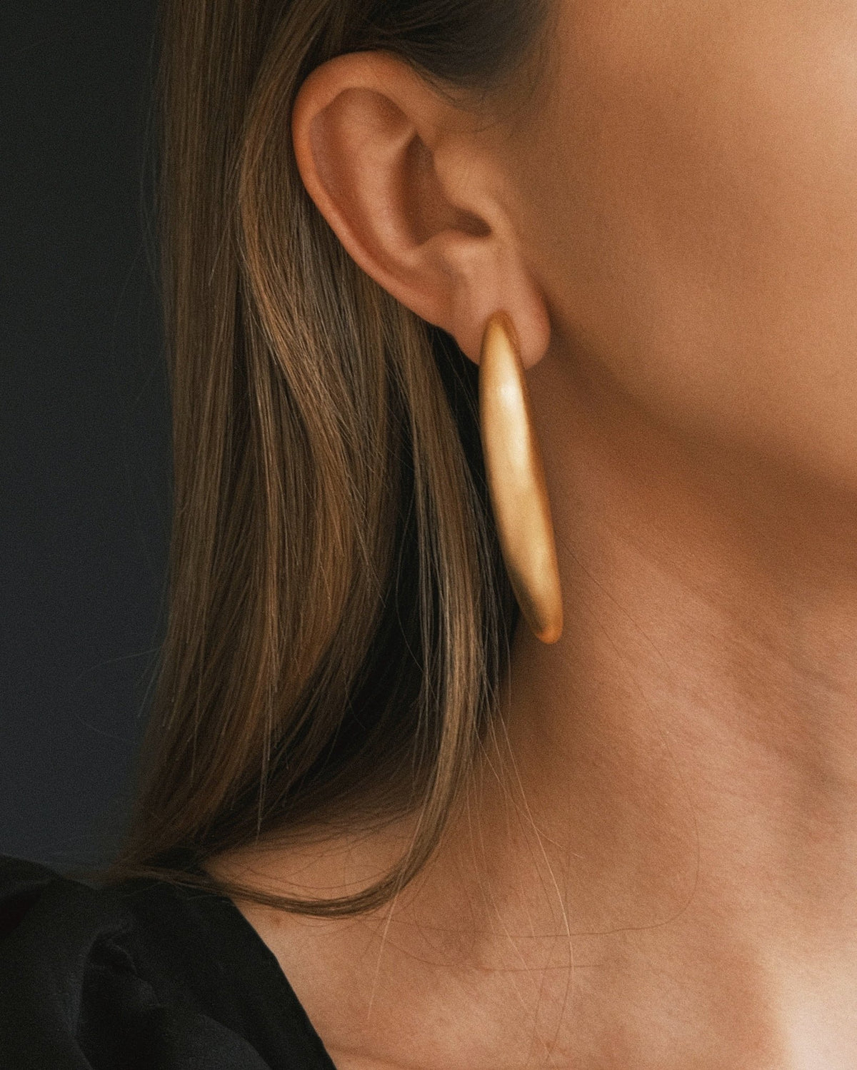 Сережки Сережки Матові Овали Gold