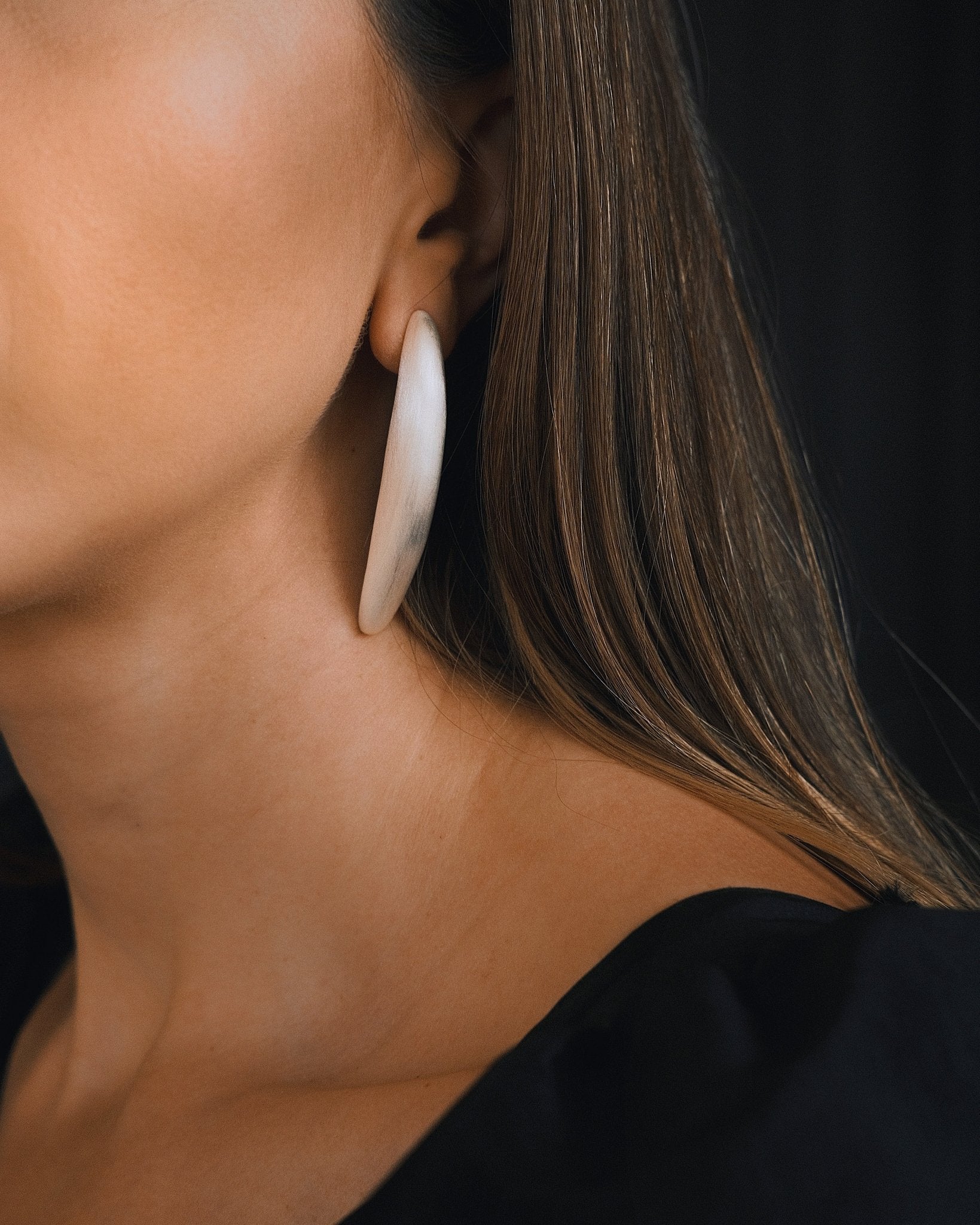 Сережки Сережки Матові Овали Silver - Kashimir.me Taton.shop