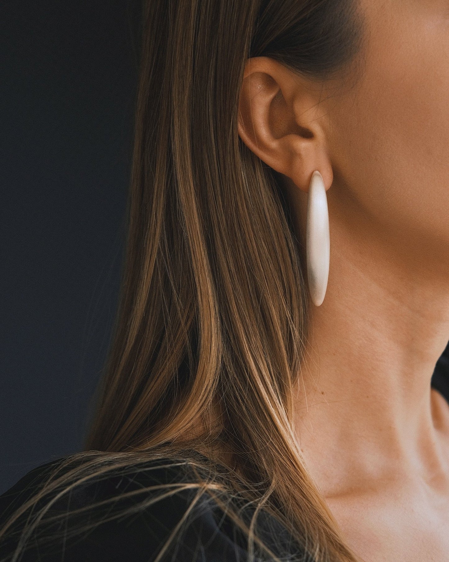 Сережки Сережки Матові Овали Silver - Kashimir.me Taton.shop