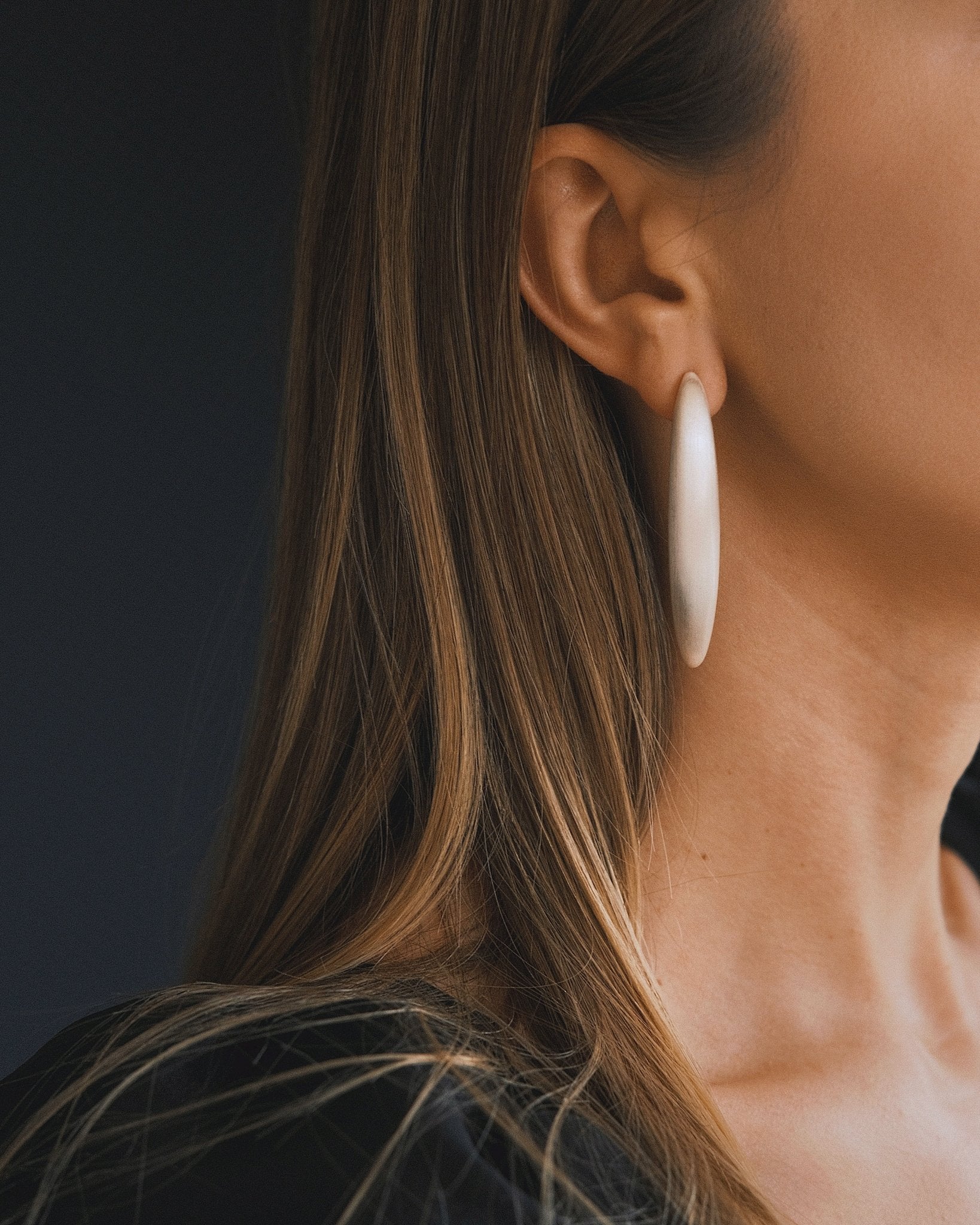 Сережки Сережки Матові Овали Silver - Kashimir.me Taton.shop