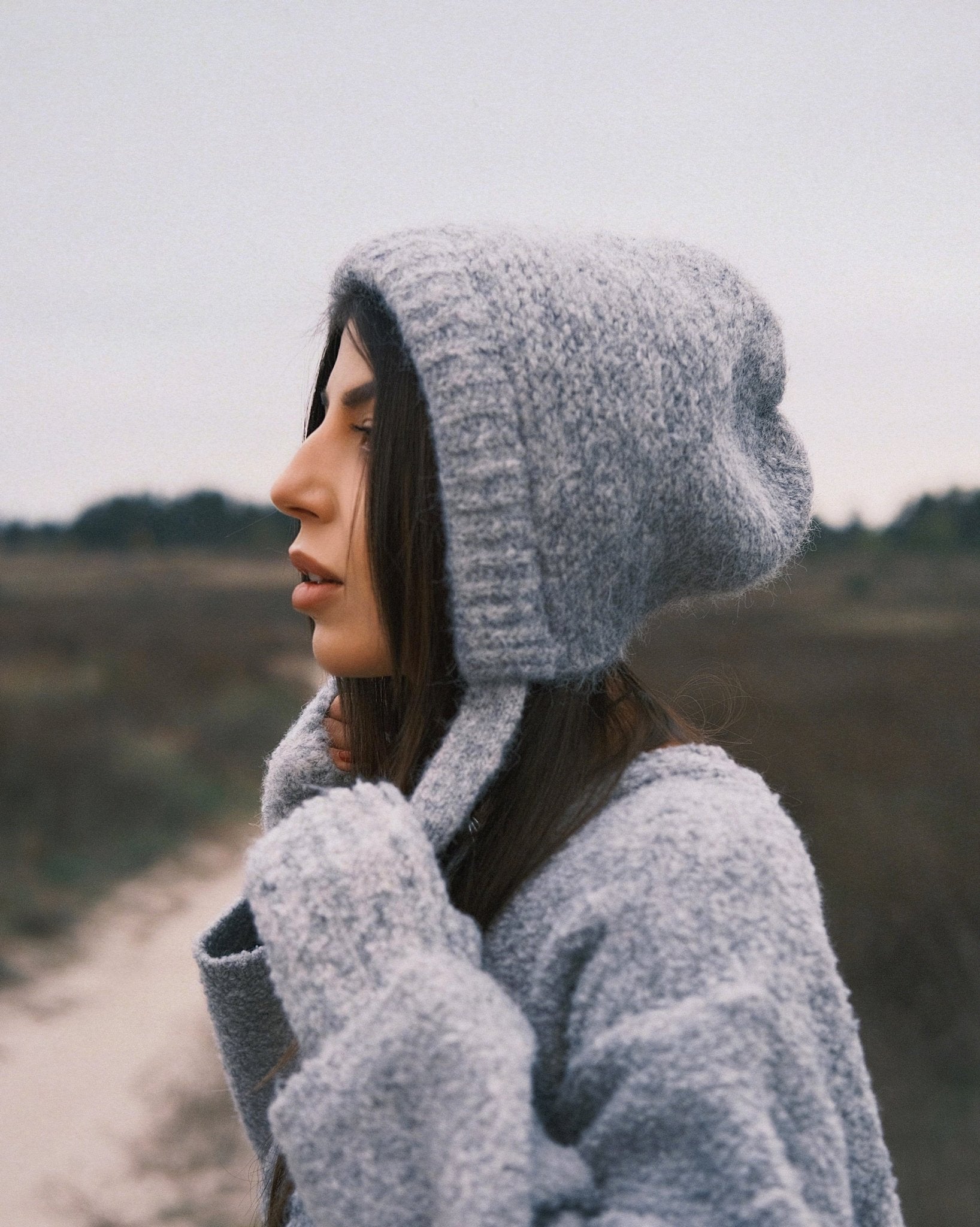 Шапка Шапка на завязках Gray - Kashket.me Taton.shop