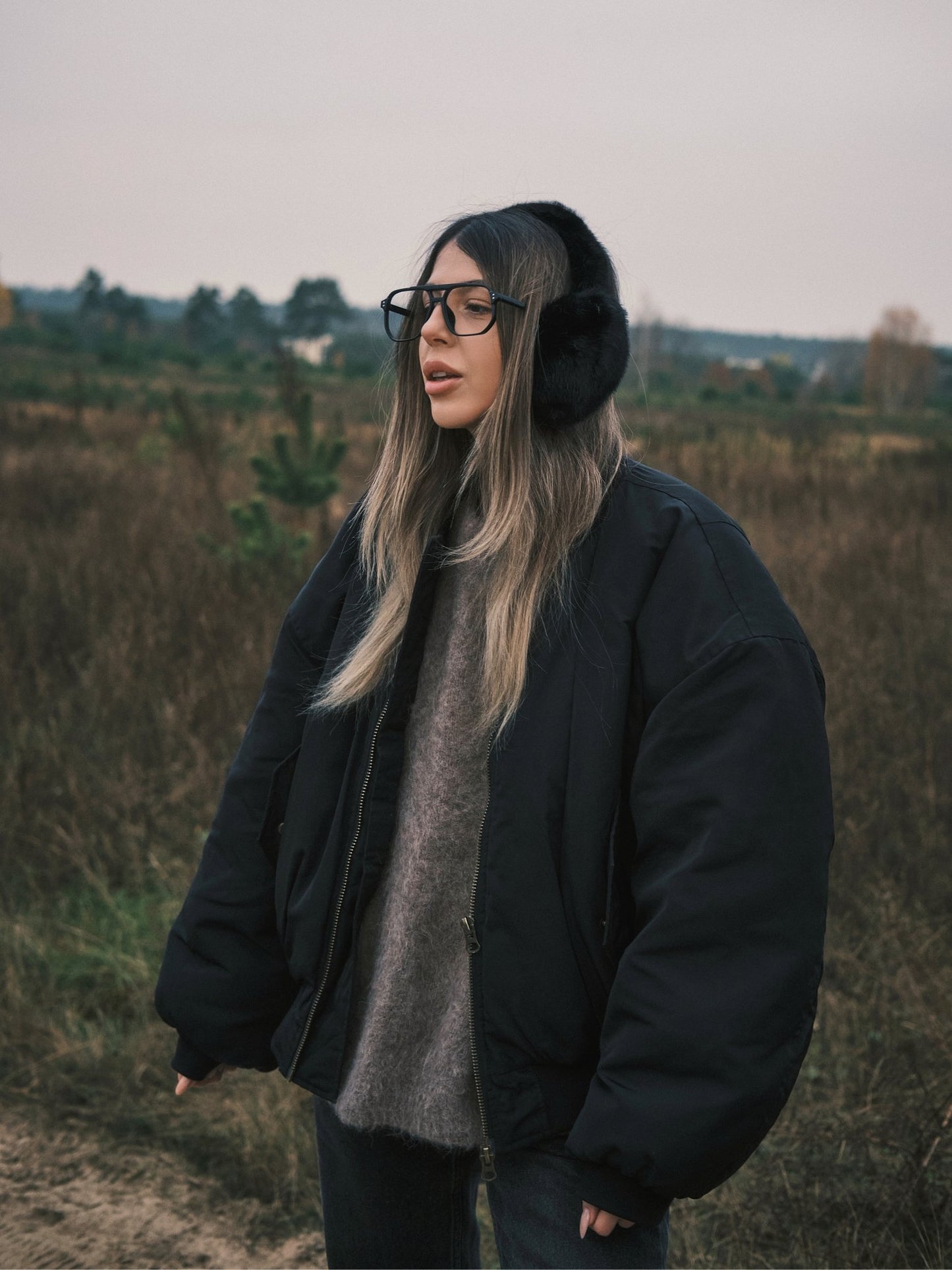 Шапка Теплі зимові хутряні навушники Black - Kashket.me Taton.shop