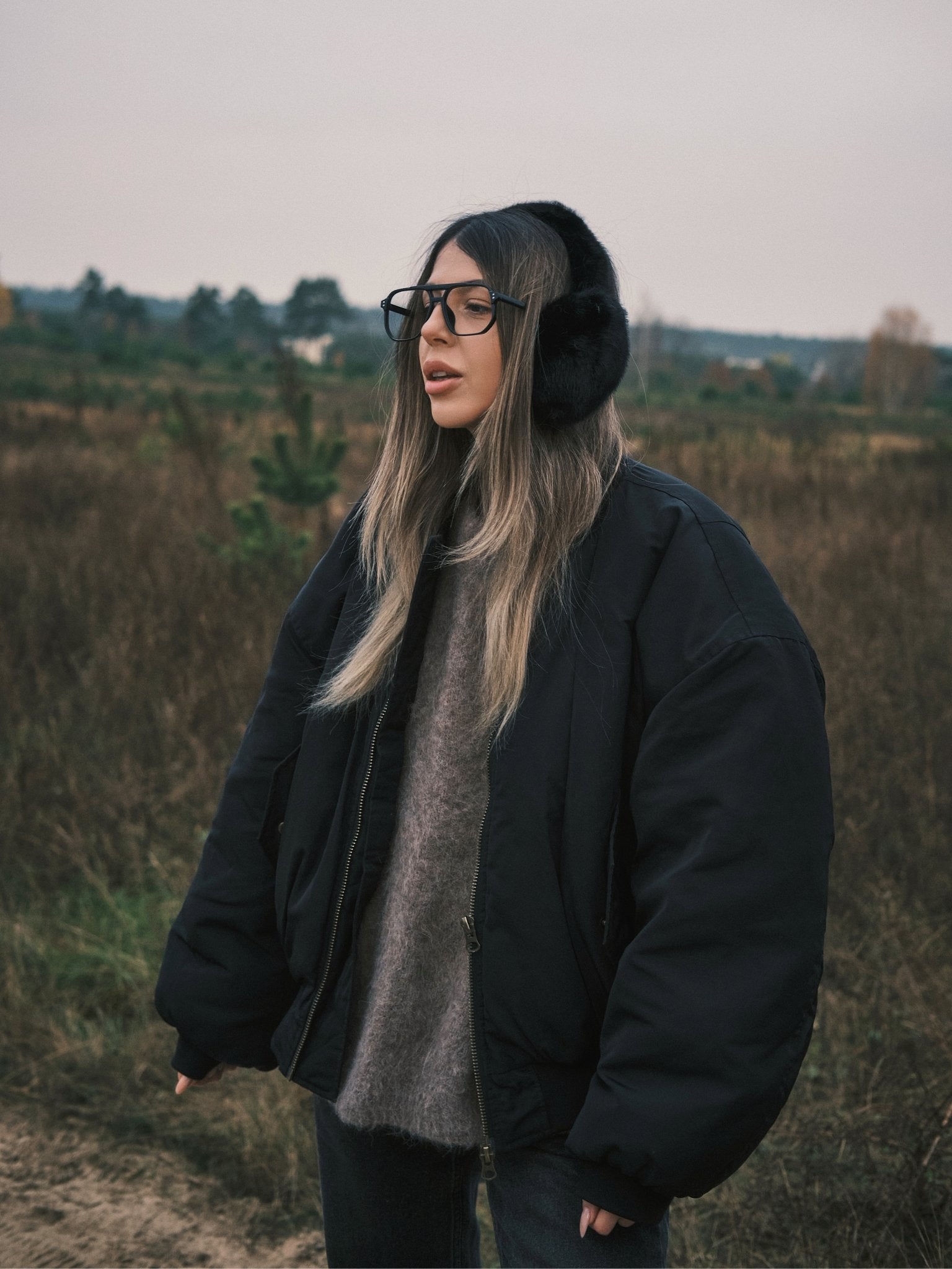 Шапка Теплі зимові хутряні навушники Black - Kashket.me Taton.shop