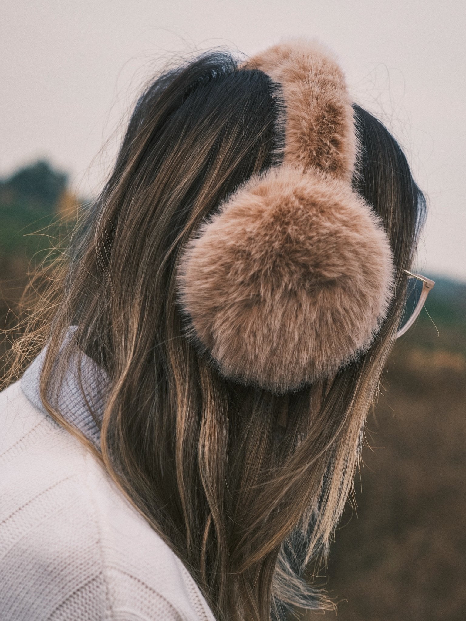 Шапка Теплі зимові хутряні навушники Caramel - Kashket.me Taton.shop