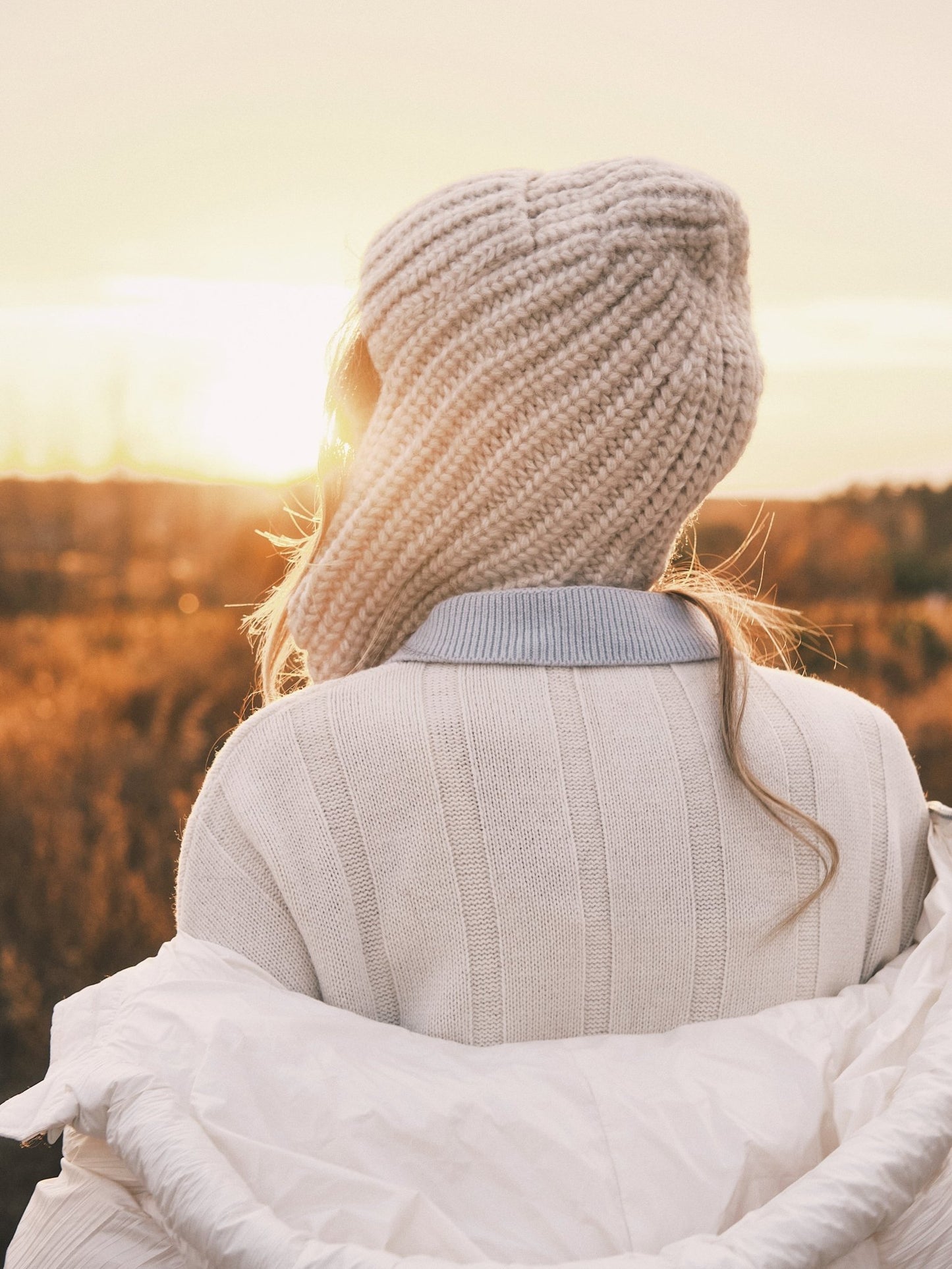 Шапка В'язана Шапка вушанка на зав'язках Beige - Kashket.me Taton.shop