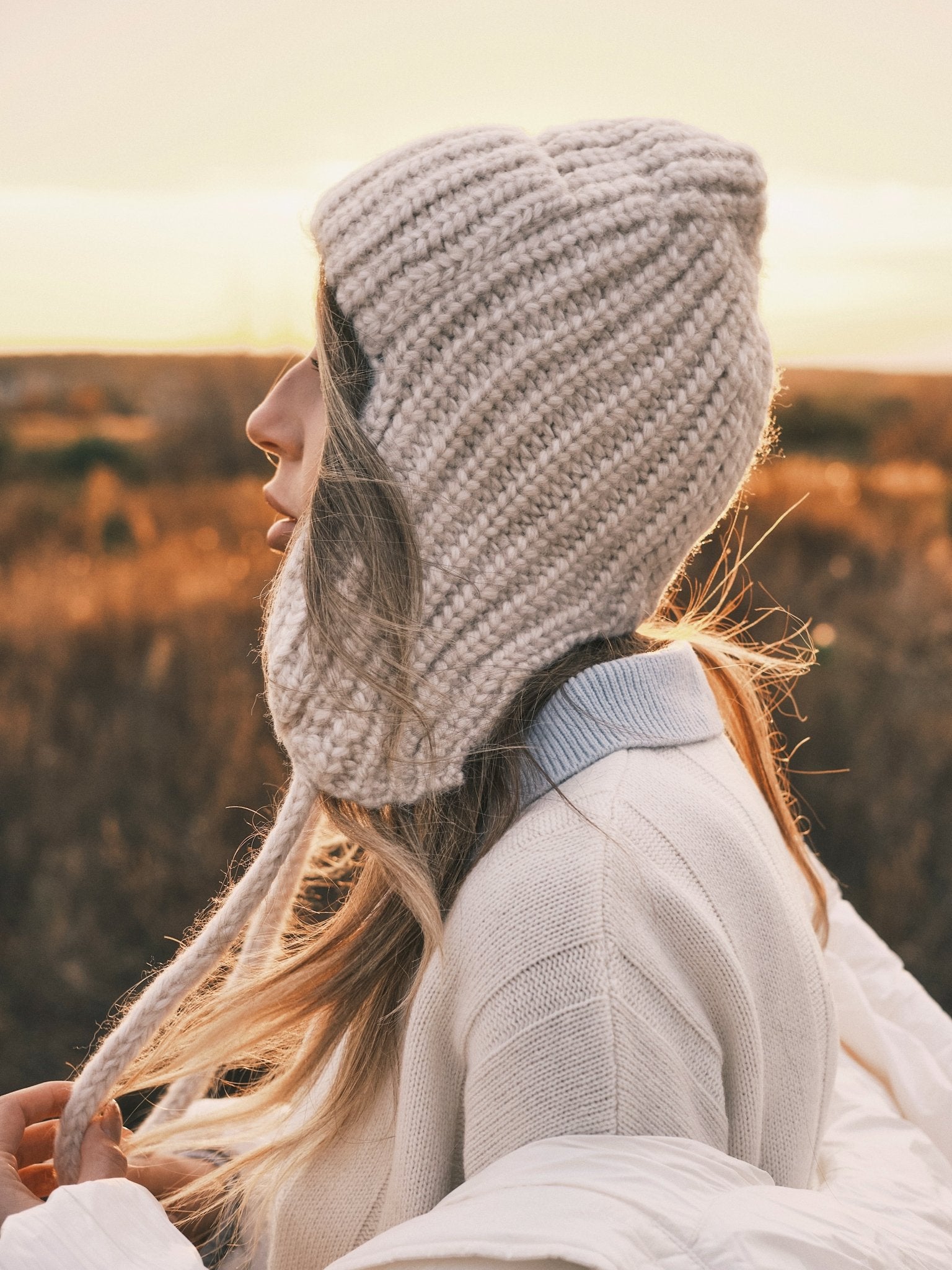 Шапка В'язана Шапка вушанка на зав'язках Black - Kashket.me Taton.shop