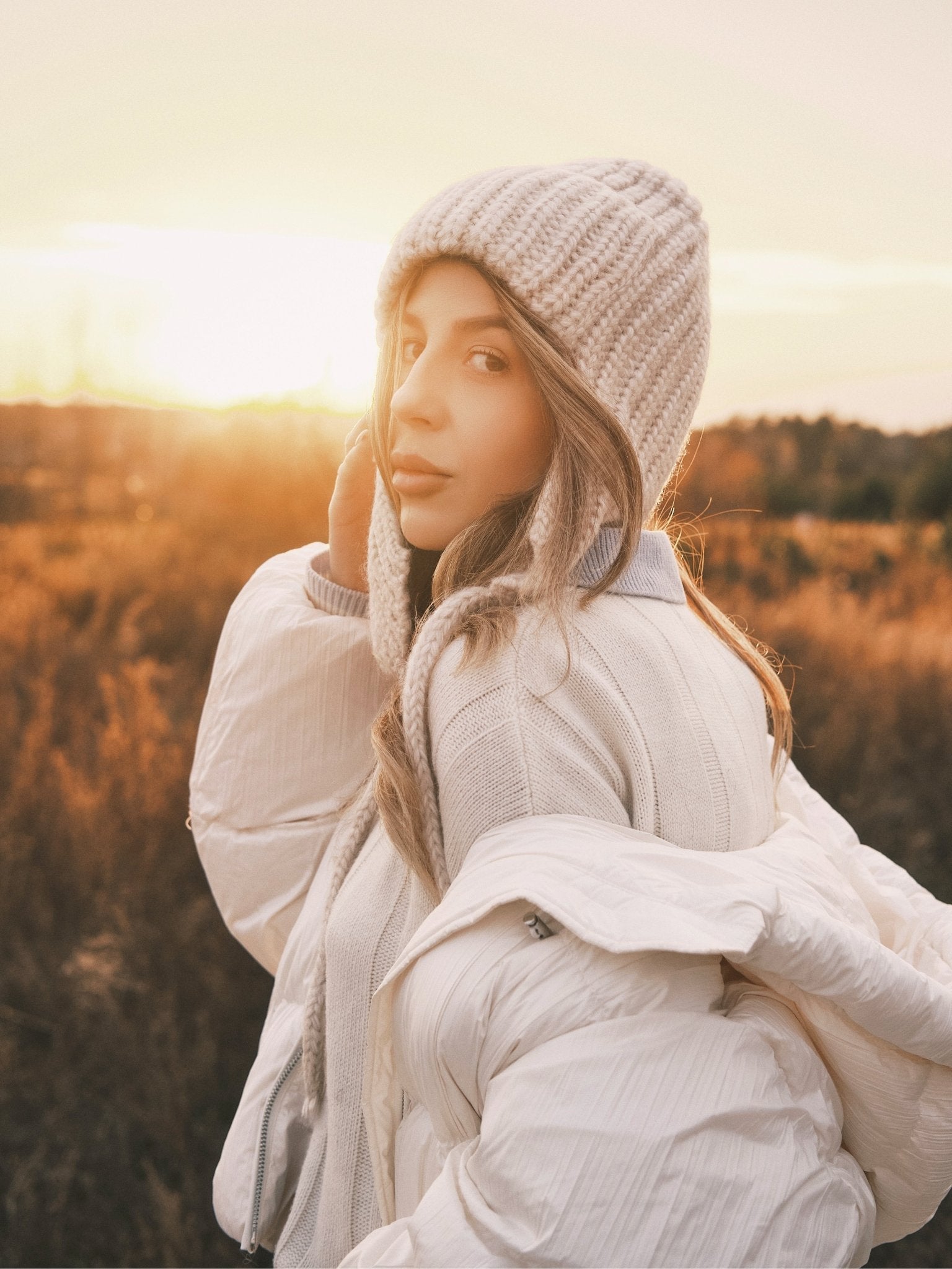 Шапка В'язана Шапка вушанка на зав'язках Gray - Kashket.me Taton.shop