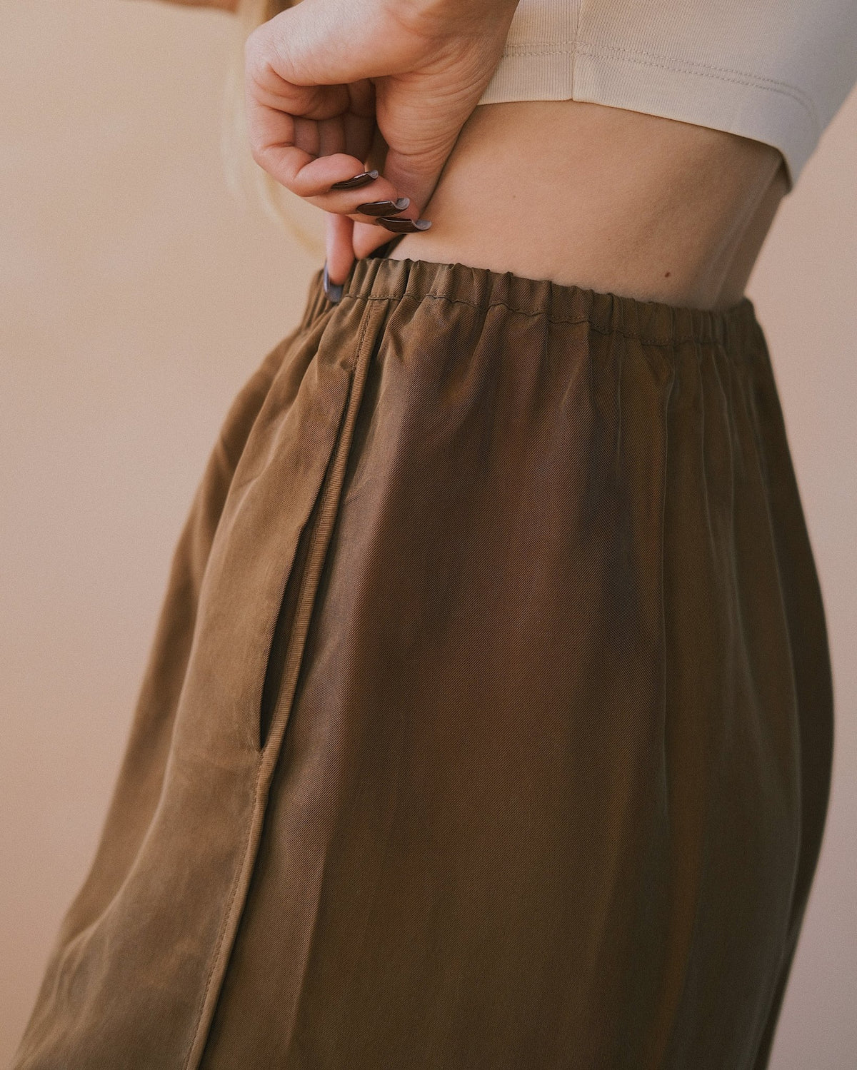 Shorts Преміум - шорти зі шовковистого Beamsilk та Rayon – вибір літа 🌞 Brown S - Tsupkyi (Цупкий) Taton.shop