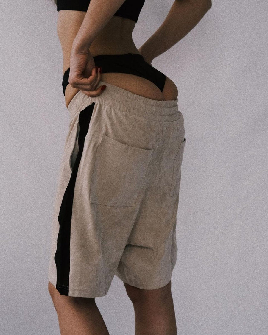 Shorts Велюрові М'якенькі Шорти S Беж - Tsupkyi (Цупкий) Taton.shop