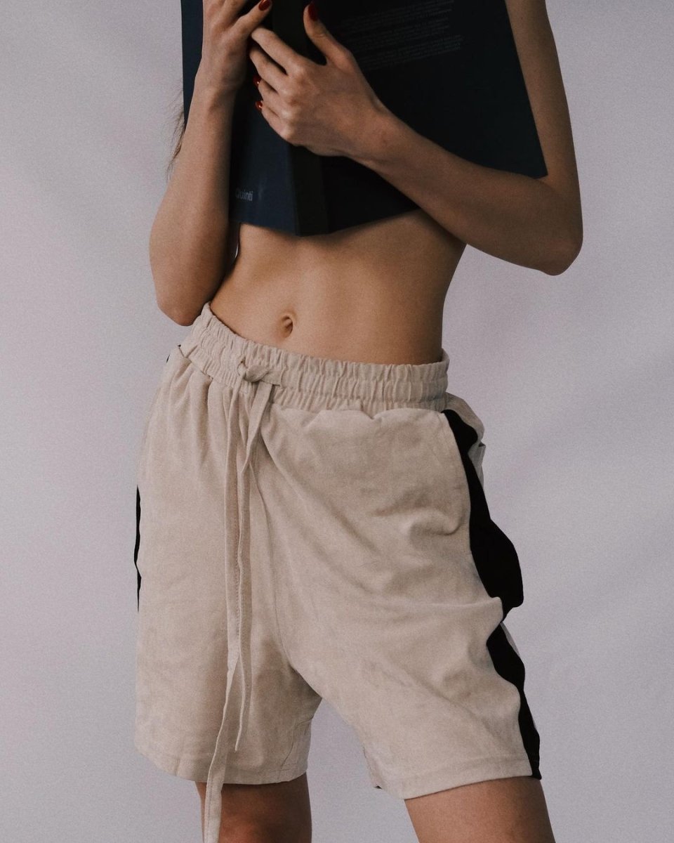 Shorts Велюрові М'якенькі Шорти S Беж - Tsupkyi (Цупкий) Taton.shop