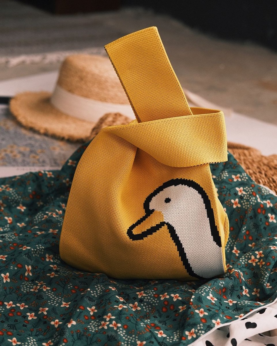 Bags В'язана сумка-шопер «Яскраві кольори» Білий з квітами - Kashket.me Taton.shop