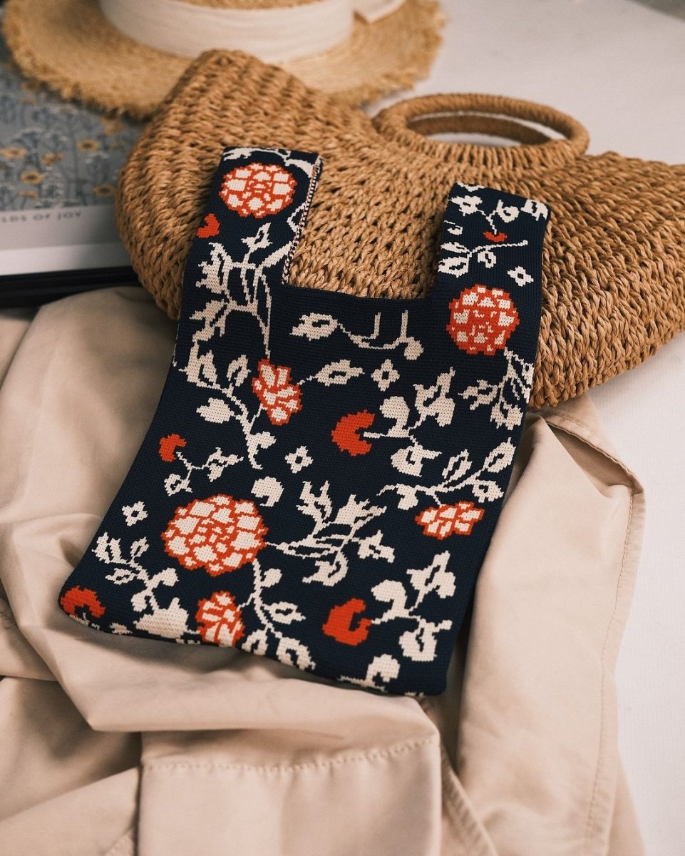 Bags В'язана сумка-шопер «Яскраві кольори» Фіолетовий з качкою - Kashket.me Taton.shop