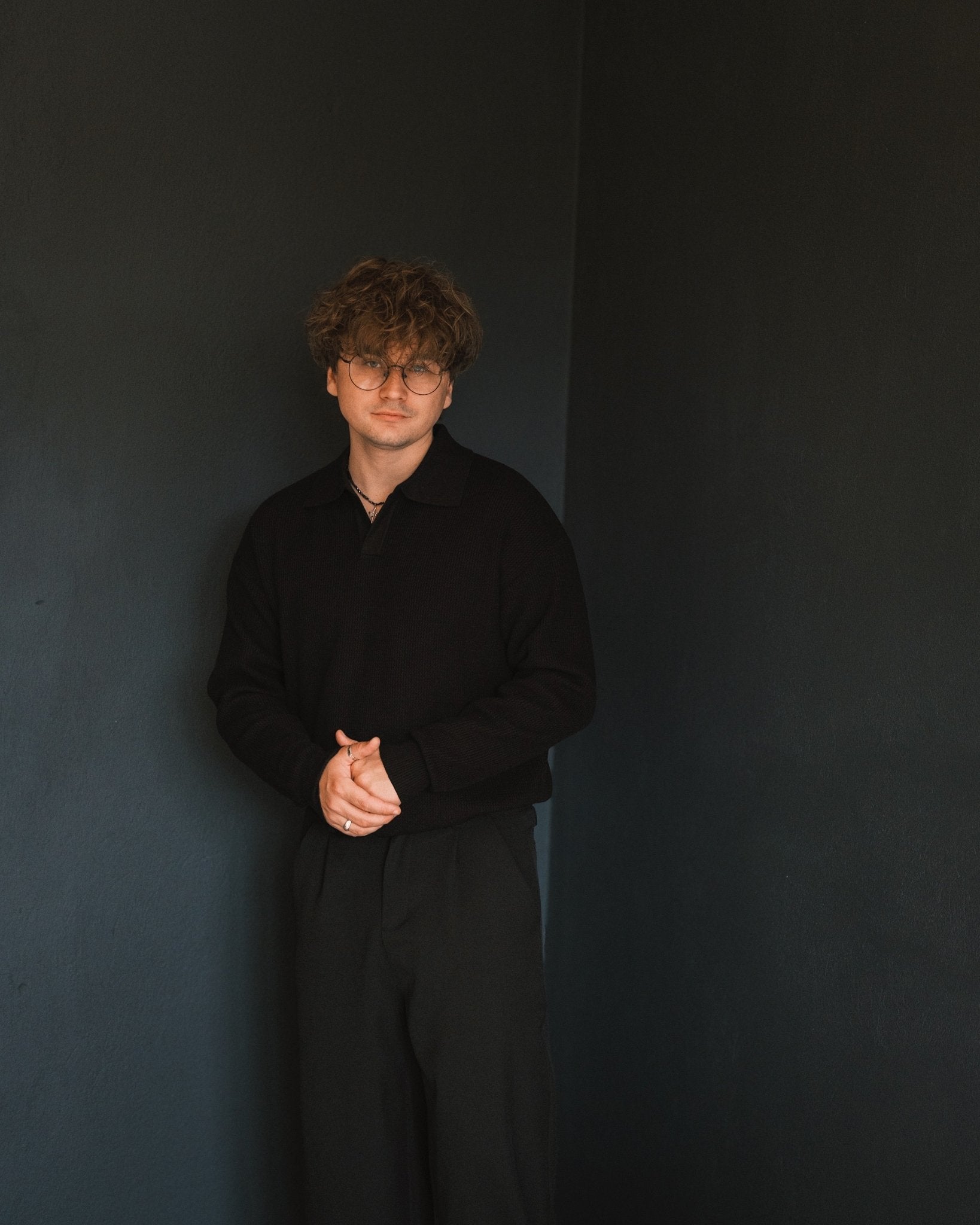 Светр Чоловічий светр - поло - мʼякий, сучасний, вільний крій Brown S - Tsupkyi (Цупкий) Taton.shop