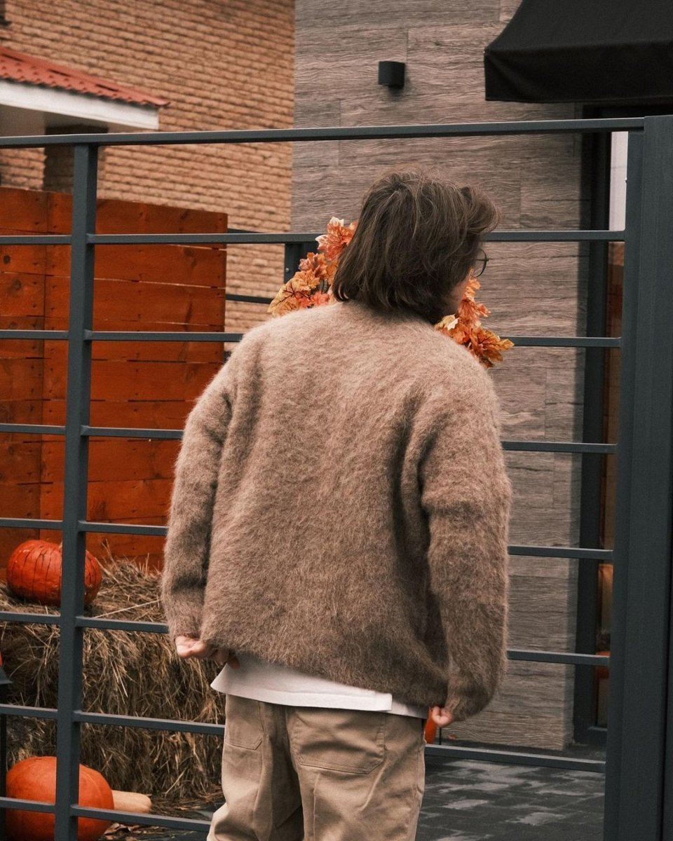 Светр Светр з Альпаки - Пухнастик Один розмір Кавовий - Tsupkyi (Цупкий) Taton.shop