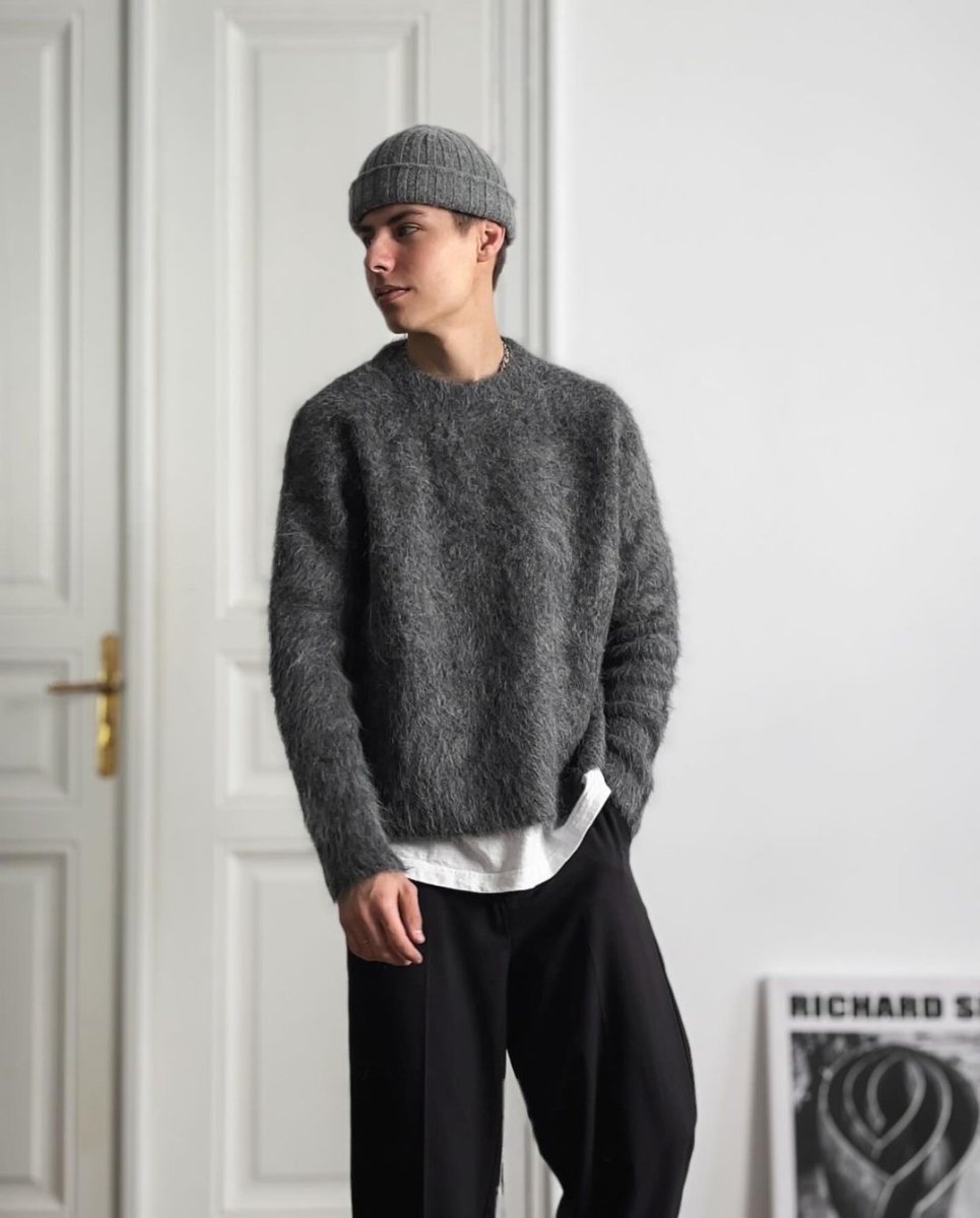 Светр Светр з Альпаки - Пухнастик Один розмір Молочний - Tsupkyi (Цупкий) Taton.shop