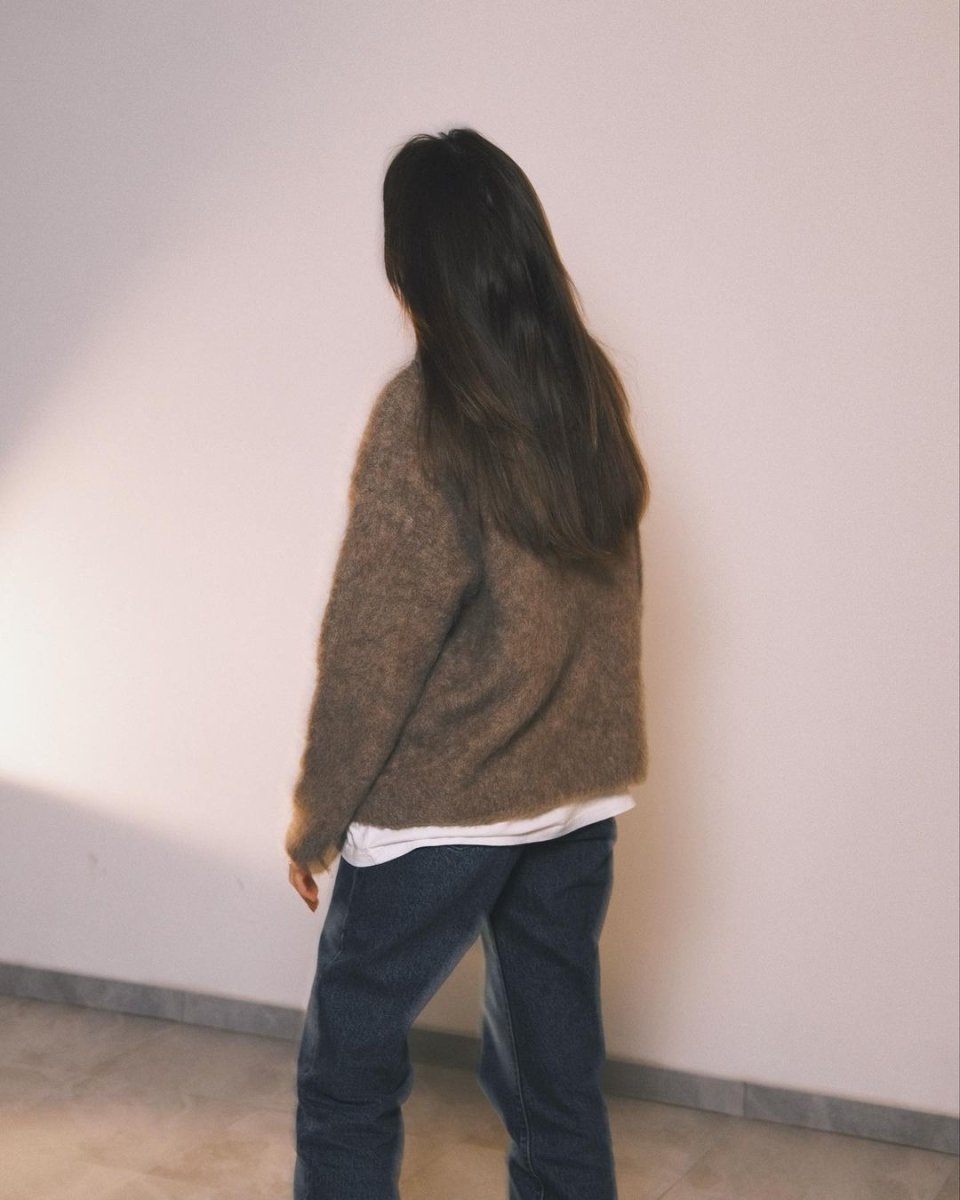 Светр Светр з Альпаки - Пухнастик Один розмір Молочний - Tsupkyi (Цупкий) Taton.shop