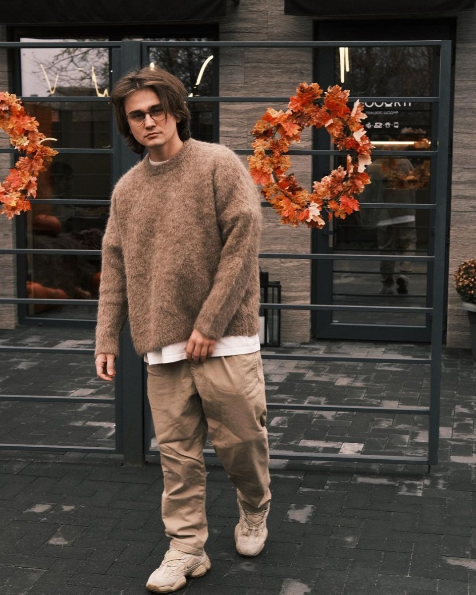 Светр Светр з Альпаки - Пухнастик Один розмір Молочний - Tsupkyi (Цупкий) Taton.shop