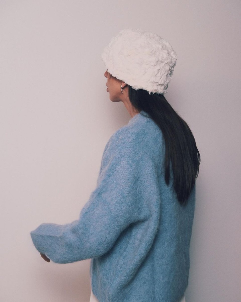 Светр Светр з Альпаки - Пухнастик Один розмір Небесно Блакитний - Tsupkyi (Цупкий) Taton.shop