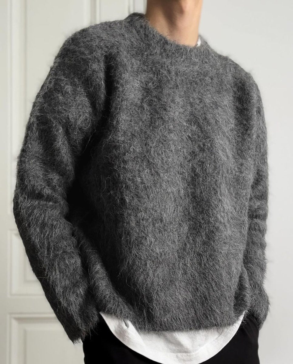 Светр Светр з Альпаки - Пухнастик Один розмір Сірий - Tsupkyi (Цупкий) Taton.shop